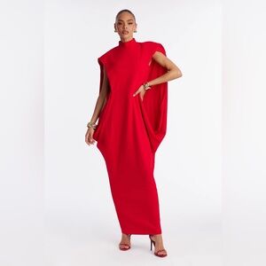 She is mother sleeveless crepe knit maxi dress